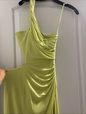 bcbg one shoulder yellow dress BCBGMaxAzria | Dresses | Bcbg Max Azria Womens Gathered One Shoulder Side  Slit Column Gown Coral Size S